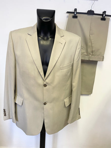 LAKELAND BEIGE SINGLE BREASTED SUIT SIZE 44R/38R
