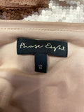 PHASE EIGHT ROSE GOLD SEQUINNED BOAT NECK TOP SIZE 18