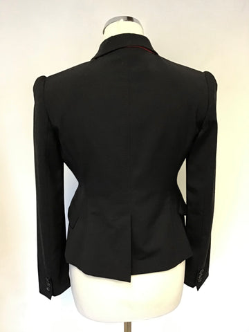 PAUL SMITH MEN ONLY BRAND BLACK WOOL SKIRT SUIT SIZE 38/40 UK 10/12