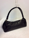 ITALIAN VERA PELLE BLACK LEATHER SHOULDER BAG