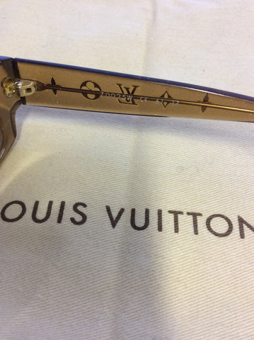 LOUIS VUITTON HONEY BROWN OBSESSION CARRE SUNGLASSES
