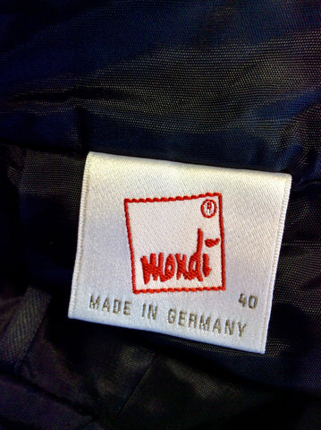 BRAND NEW VINTAGE DARK BLUE VELVET PENCIL SKIRT SIZE 40 FIT UK 10