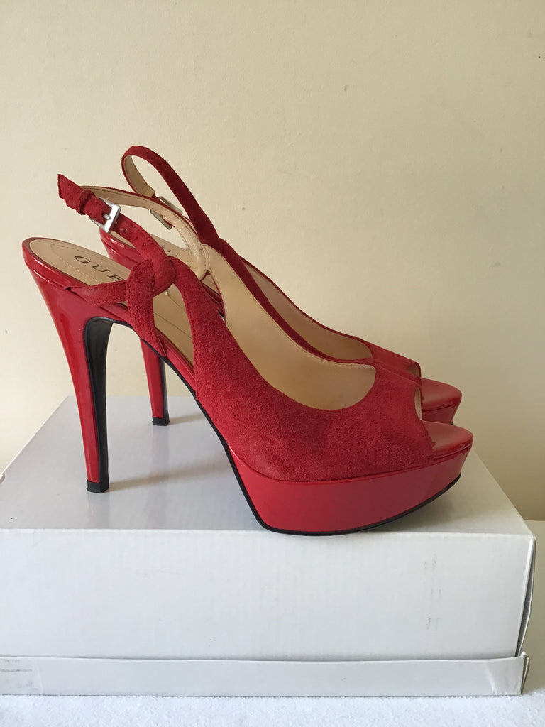 Guess red stilettos Clearance