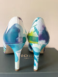 BRAND NEW HOBBS JULIET FLORAL PRINT LEATHER COURT SHOES SIZE 6/39