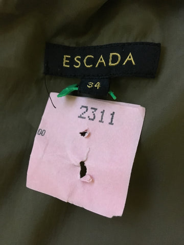 ESCADA BROWN ONE SHOULDER VELVET SKIRT COCKTAIL/ OCCASION DRESS SIZE 34 UK 6