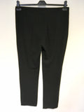 MARCCAIN BLACK STRETCH STRAIGHT LEG TROUSERS SIZE N5 UK 16