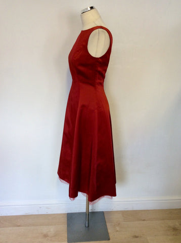 LAURA ASHLEY DEEP RED SPECIAL OCCASION DRESS SIZE 10