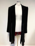 GIVe BY GEORGE DAVIES BLACK VELVET SPECIAL OCCASION COAT SIZE V1 UK 16