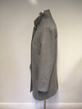 MARKS & SPENCER CLASSIC LIGHT GREY COAT SIZE 10