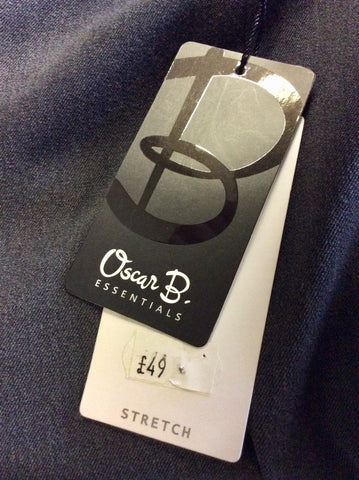 BRAND NEW OSCAR B GREY KNEE LENGTH SKIRT SIZE 20