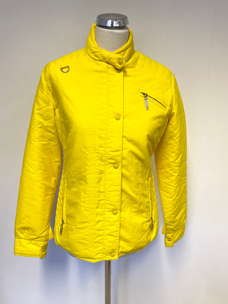 EIDER OF FRANCE BENGER RIBANA BRIGHT YELLOW LIGHTLY PADDED JACKET SIZE S/M