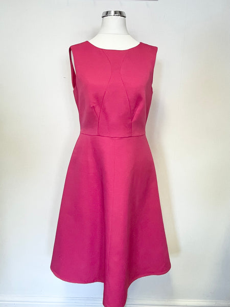 PRECIS FUSHIA PINK SLEEVELESS A LINE DRESS SIZE 8