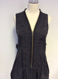 ALL SAINTS ZEEDA MIDNIGHT PARACHUTE STYLE DRESS SIZE 14