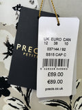 BRAND NEW PRÉCIS PETITE BEIGE,BLACK & WHITE FLORAL PRINT SKIRT SIZE 12