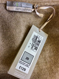 BRAND NEW MARKS & SPENCER LIGHT CAMEL 100% CASHMERE CARDIGAN SIZE 20