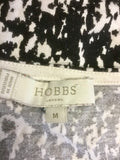 HOBBS BLACK & GREY PRINT 3/4 SLEEVE TOP SIZE M