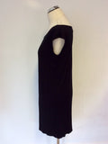 BRAND NEW CALVIN KLEIN BLACK ONE SLEEVE T SHIRT DRESS SIZE 44 UK 16