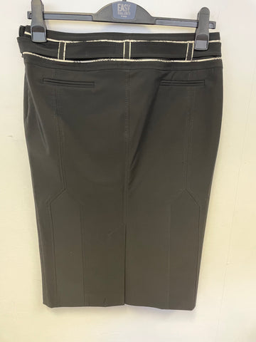 BRAND NEW KAREN MILLEN BLACK BELTED PENCIL SKIRT SIZE 10