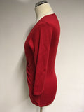 PHASE EIGHT RED TWIST FRONT JUMPER SIZE 12