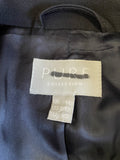 PURE COLLECTION NAVY BLUE WOOL BLEND BLAZER JACKET & SCARF SIZE 14