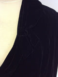 PER UNA BLACK VELVET JACKET SIZE 14