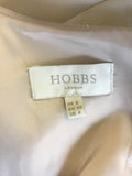 HOBBS BEIGE SLEEVELESS PENCIL DRESS SIZE 8