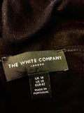 THE WHITE COMPANY BLACK SLEEVELESS STRETCH MAXI DRESS SIZE 14