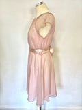 COAST LIGHT PINK BEADED TRIM SPECIAL OCCASION DRESS SIZE 12
