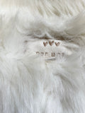 PER UNA IVORY FAUX SHEEPSKIN FUR LINED JACKET SIZE L