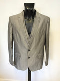 TED BAKER GREY CHECK 3 PIECE COTTON SUIT SIZE 44 /38W/ 30L