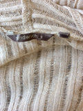 SANDWICH BEIGE LINEN BLEND LONG CARDIGAN SIZE L