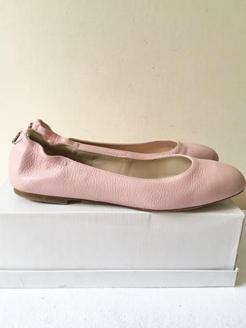 BRAND NEW RUSSELL & BROMLEY PALE PINK LEATHER FLATS SIZE 7/40