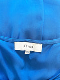 REISS FENNA BLUE CROSS BACK MAXI DRESS  SIZE 12