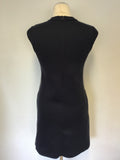 BRAND NEW REISS 1971 NAVY/GREY EMBELLISHED SHIFT DRESS SIZE 4