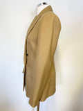 BRAND NEW REISS LEDBURY CAMEL WOOL BLEND DOUBLE BREASTED JACKET SIZE 10