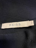 REISS BLACK BANDAGE STYLE STRAIGHT SKIRT SIZE S