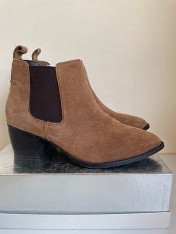 CARVELA LIGHT BROWN SUEDE ANKLE BOOTS SIZE 7.5/41