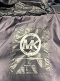 MICHAEL KORS SILVER GREY PADDED HOODED JACKET SIZE L