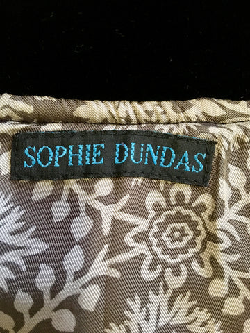 SOPHIE DOUGLAS BLACK VELVET JACKET SIZE 10