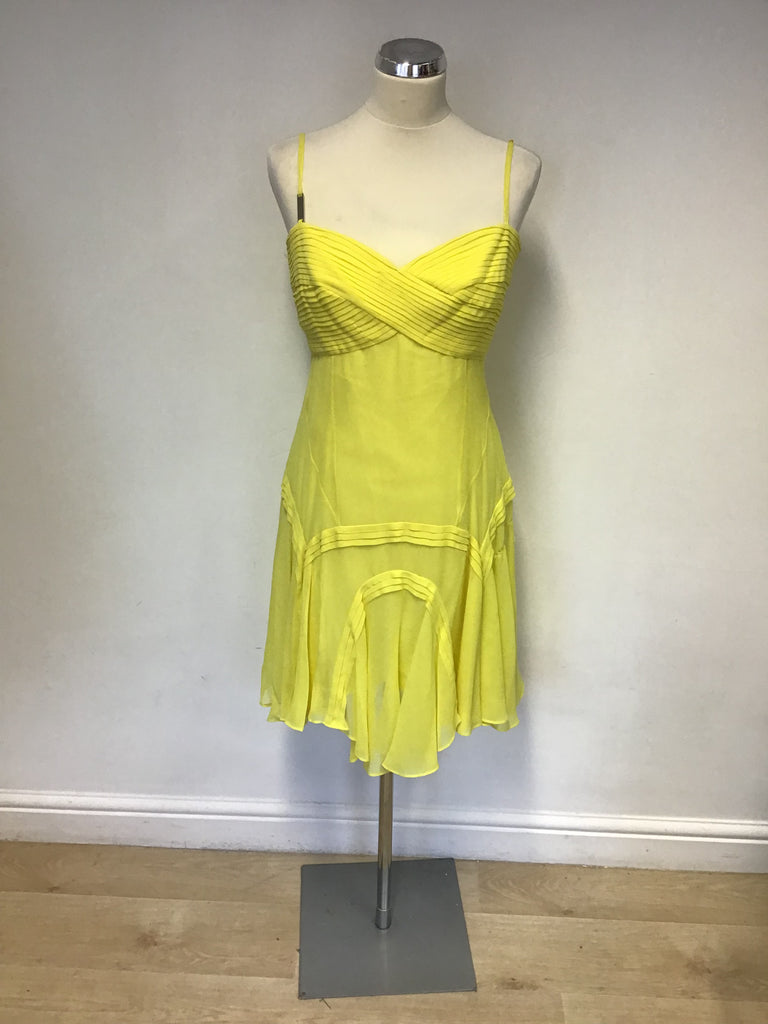 KAREN MILLEN YELLOW SILK STRAPPY DRESS SIZE 16 – Whispers Dress Agency KAREN MILLEN YELLOW SILK STRAPPY DRESS SIZE 16 – Whispers Dress Agency