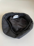 HOBBS CHARCOAL GREY 100% WOOL BERET SIZE M