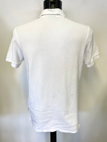 PAUL SMITH WHITE COLLARED SHORT SLEEVED POLO TOP SIZE M