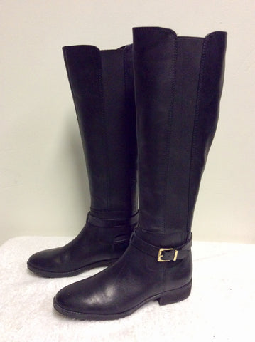 BRAND NEW VINCE CAMUTO BLACK KNEE LENGTH FLAT BOOTS SIZE 4/37