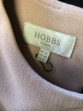HOBBS CAMEL,BURNT ORANGE & BLACK SHORT SLEEVE SHIFT DRESS SIZE 10