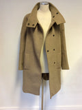 MAX MARA WEEKEND CAMEL 100% WOOL MELTON COAT SIZE 12