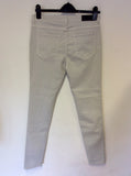 AMERICAN VINTAGE PALE GREY SKINNY LEG JEANS SIZE 30W /32L