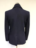 WHISTLES NAVY BLUE DOUBLE BREASTED BLAZER SIZE 12