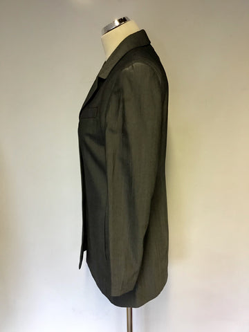 Smart Bianca Grey Long Jacket Size 36 UK 12