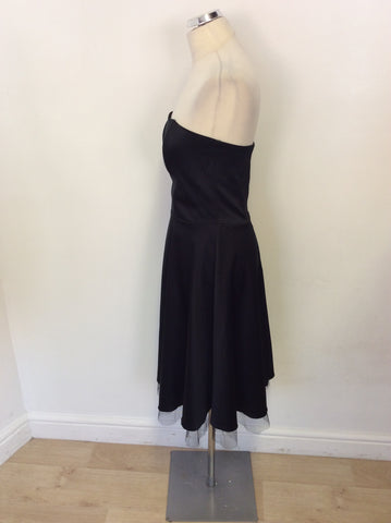 THERAPY BLACK STRAPLESS OCCASION DRESS SIZE 12