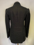 HOBBS 100% LINEN BLACK TAILORED JACKET SIZE 10